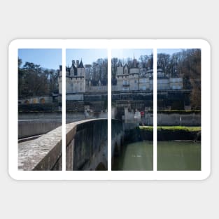 The Castel of Usse is a 15th-century castle in the Centre-Val de Loire. Sunny winter day Sticker